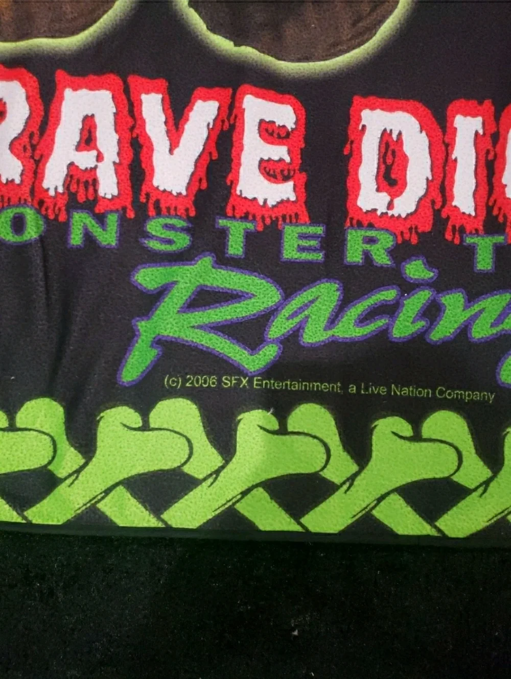Grave Digger Monster Truck Racing Fleece Blanket 2006